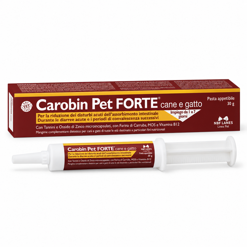 Carobin Pet Forte Pasta - Per la riduzione dei disturbi acuti dell’assorbimento intestinale
