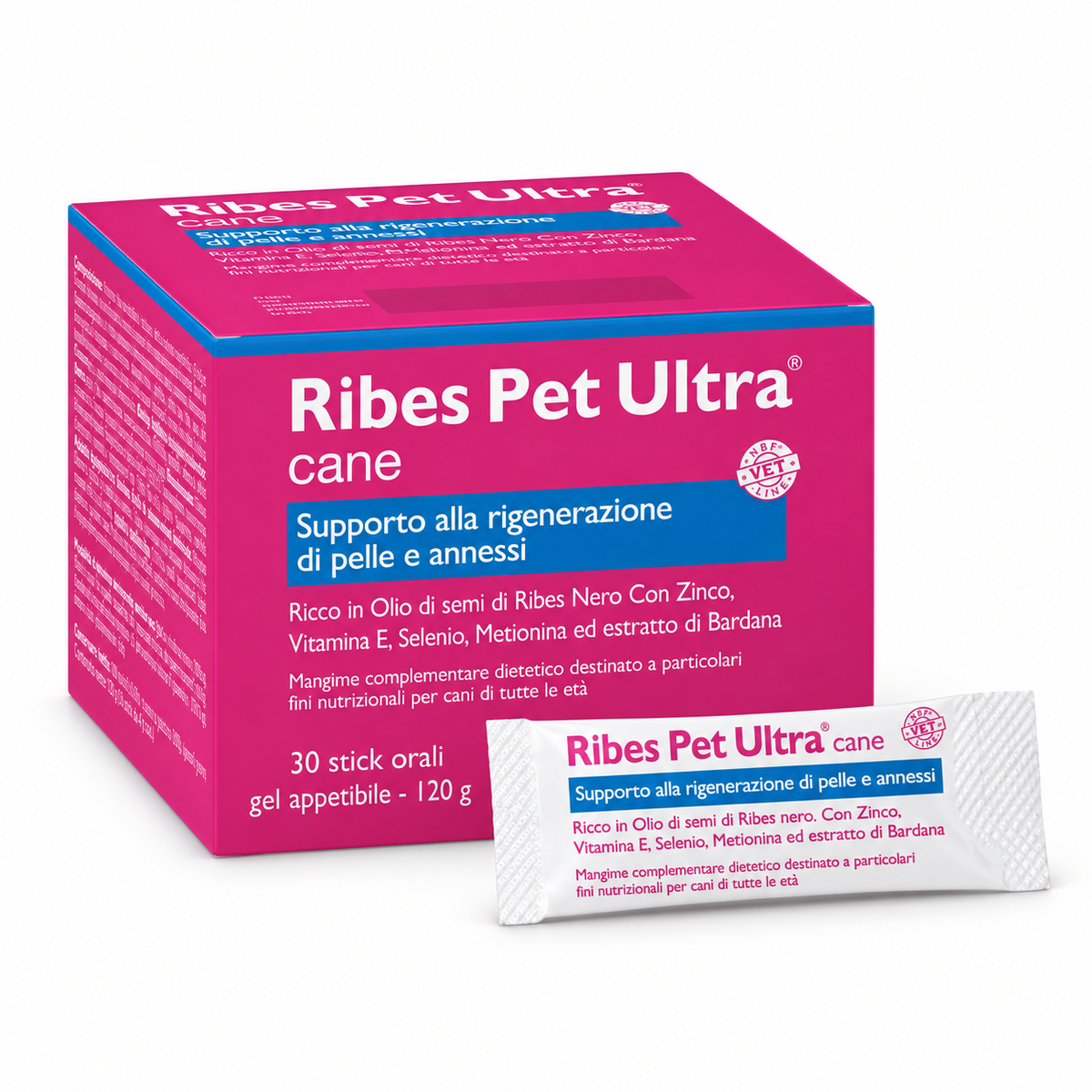 Ribes Pet Ultra -Per favorire la fisiologica riepitelizzazione ed i normali processi di riparazione cutanea.
